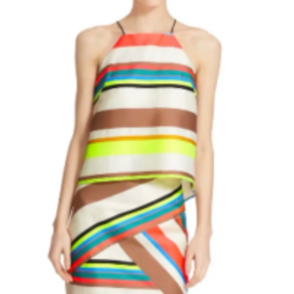 Milly striped fluorescent top